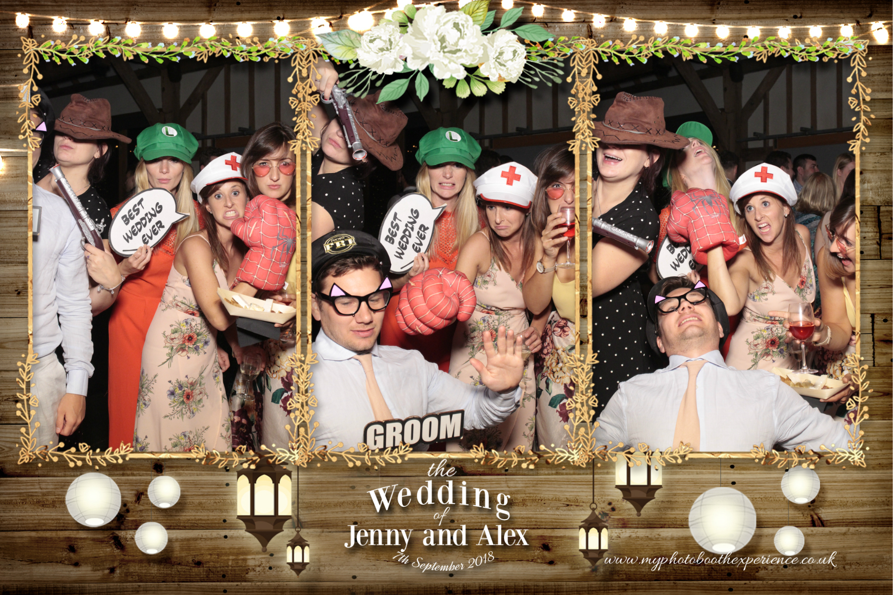 Jenny & Alex's Wedding | View more photos from the event at gallery.myphotoboothexperience.co.uk/u/MyPhotoBoothExperienceLtd/Jenny-Alexs-Wedding